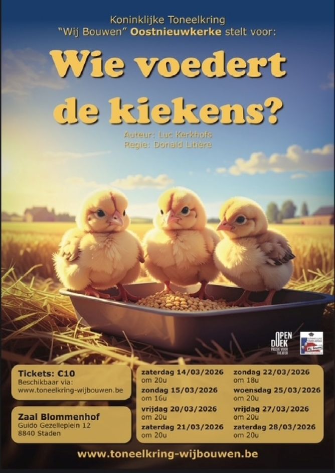 Wie voedert de Kiekens ? - affiche